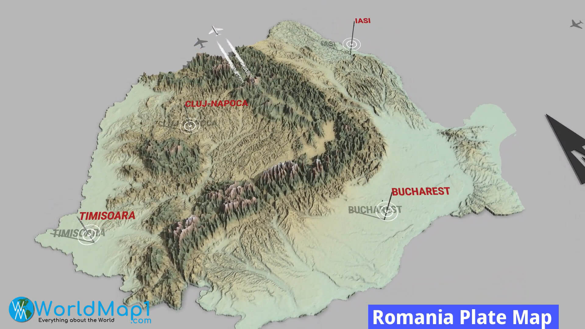 Romania Plate Map
